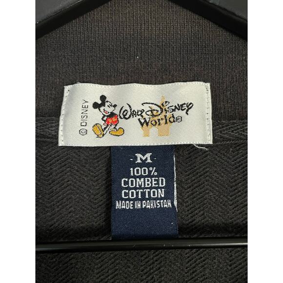 Vtg Walt Disney World Port Orleans Resort Polo Shirt Mens M Faded Black Logo - Picture 3 of 12